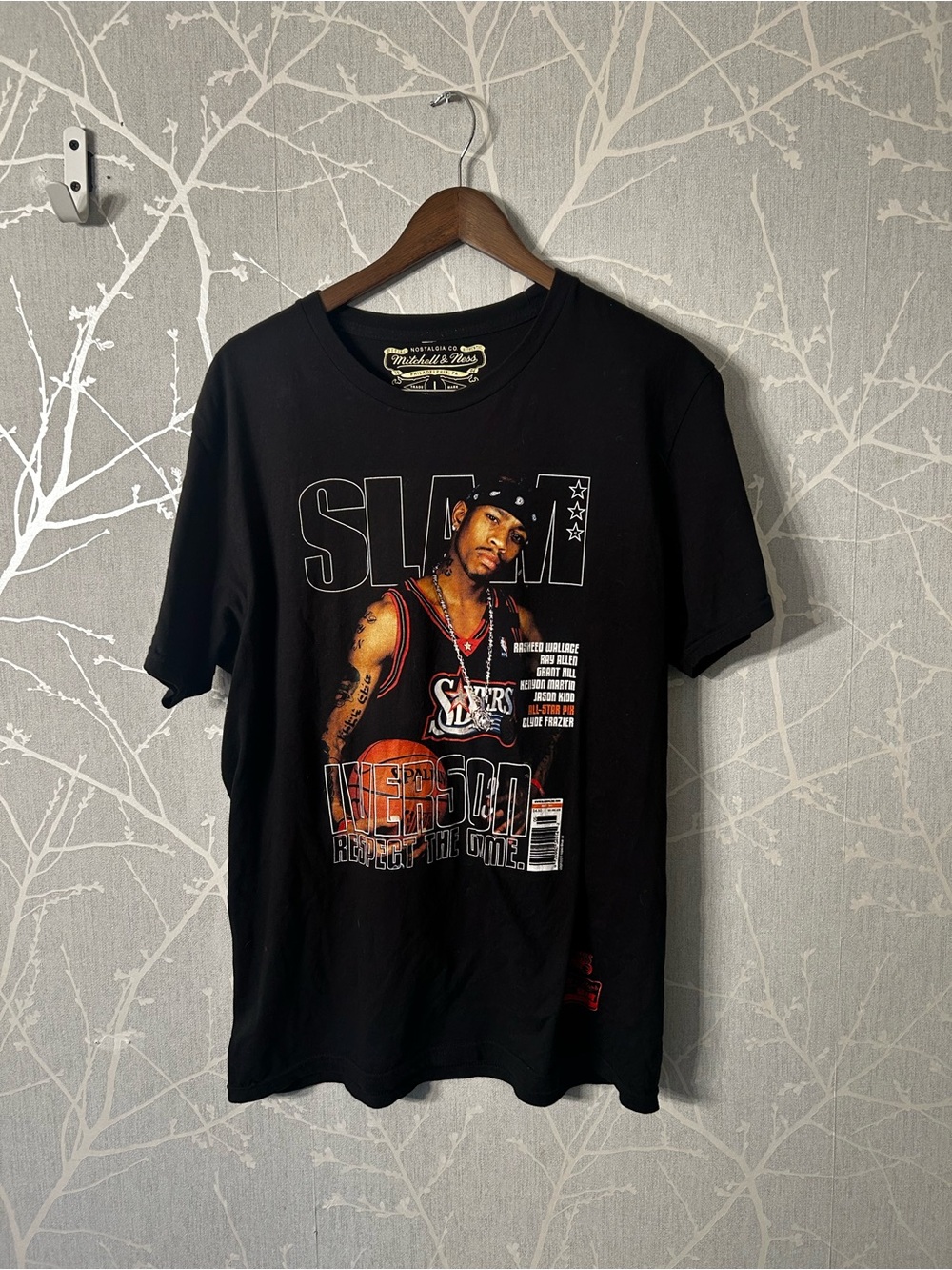 SLAM Mitchell & Ness Allen Iverson t-shirt black